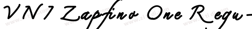 VNI Zapfino One Regu字体转换